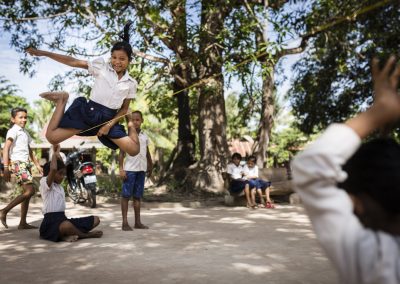 Children at school for the World Food Programme by Régis Binard