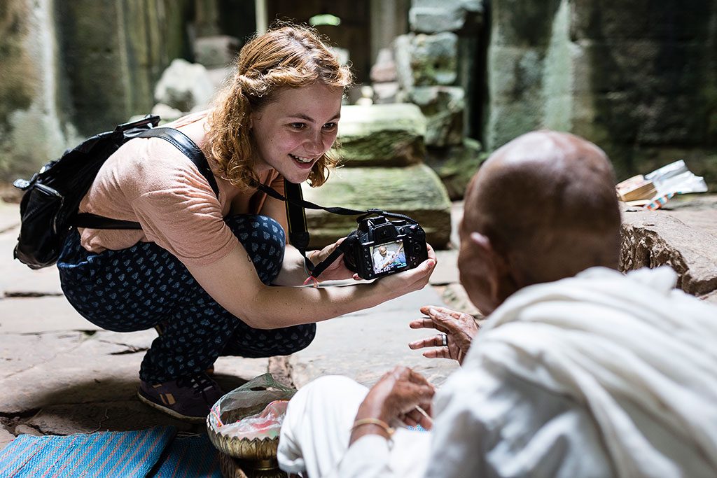 Photographer sharing her picture