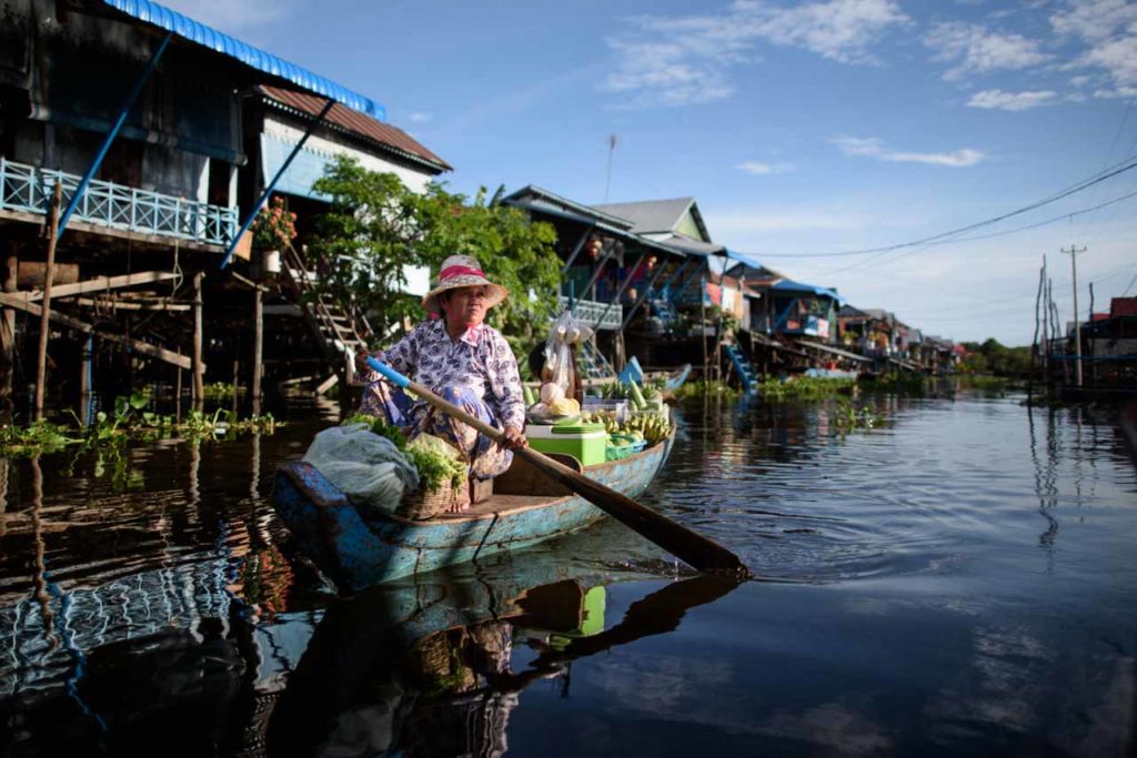 Village of Kompong Phluk in the rainy season