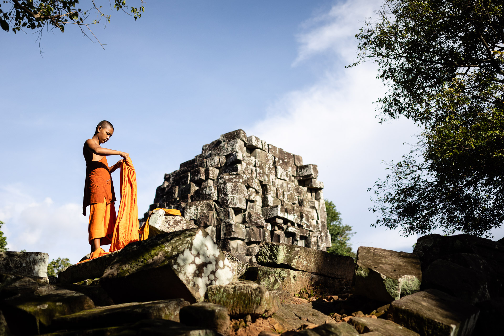 Monk in the temples Monk in the temples