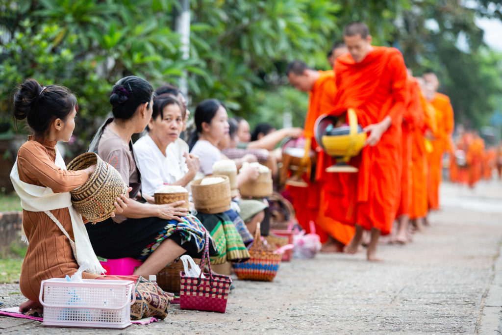 Morning Alms Laos