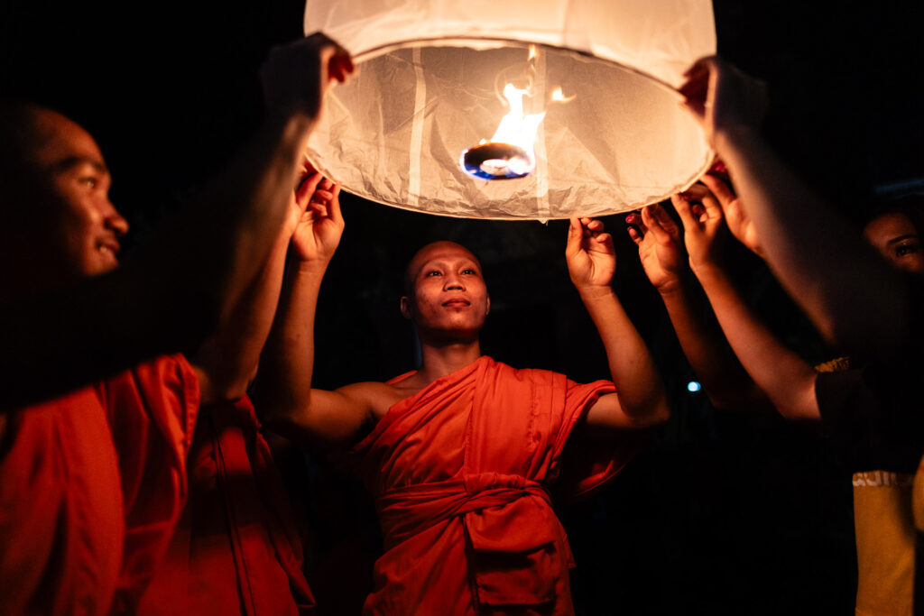 Cambodian Monks during the Water Festival