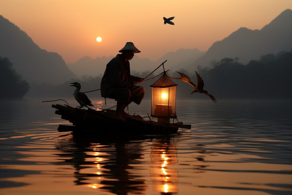 Cormorant fisherman