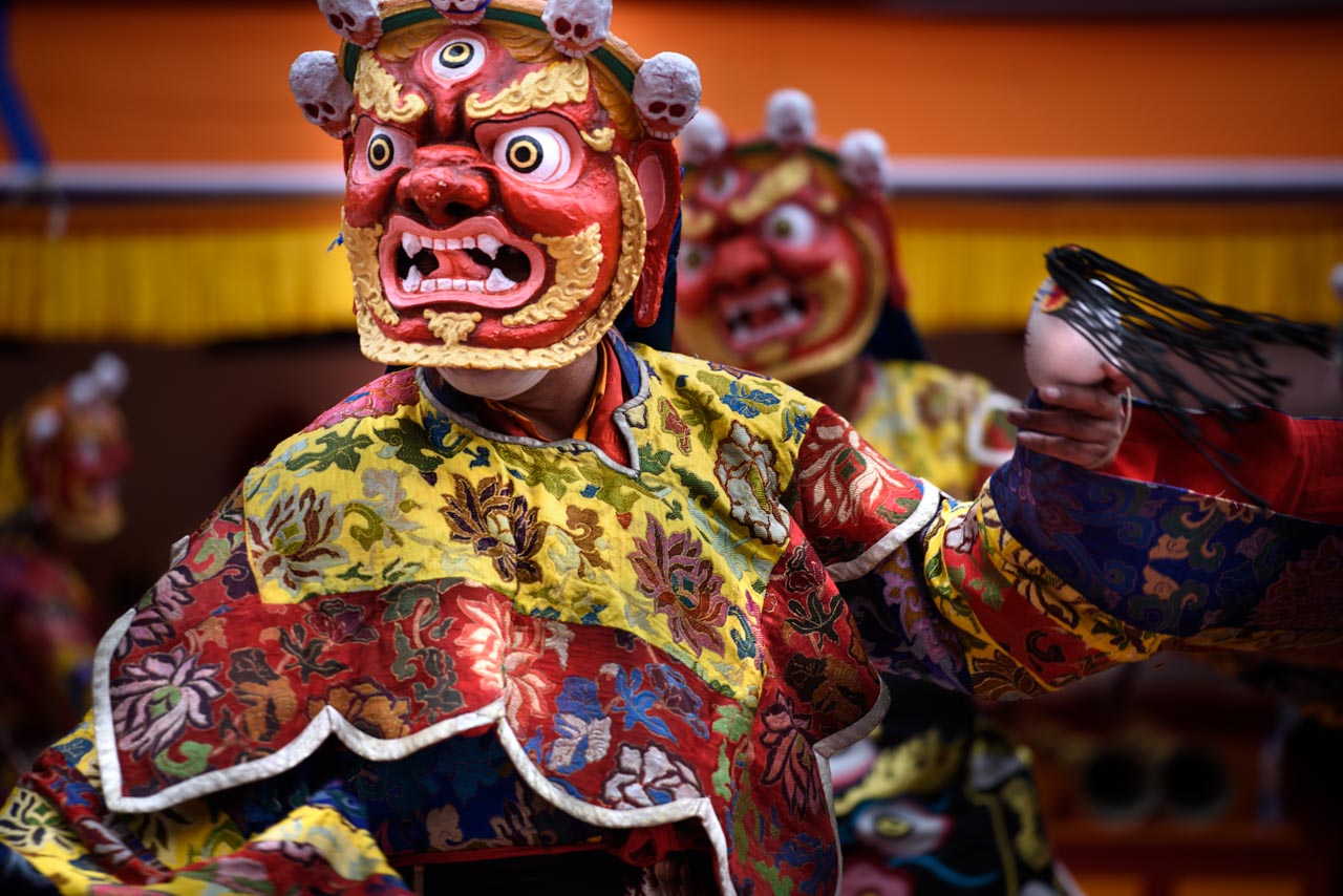 Ladakh, monk mask