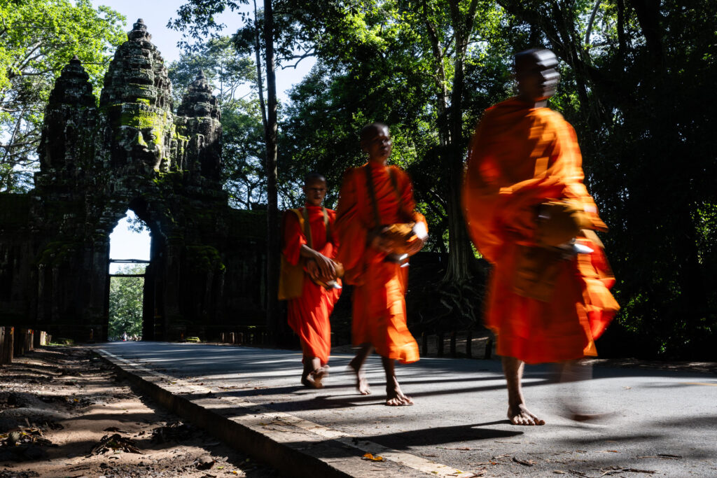 Monks in Angkor