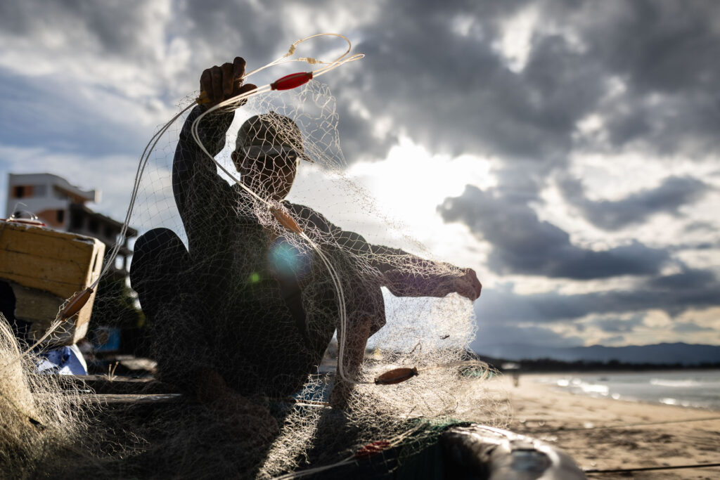 Evening Light in a fisherman village in Central Vietnam