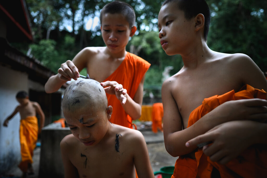 Monk Shaving
