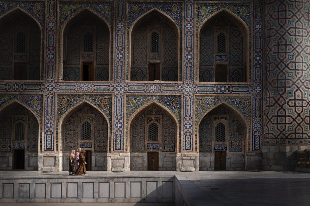 Early morning in the Registan Square