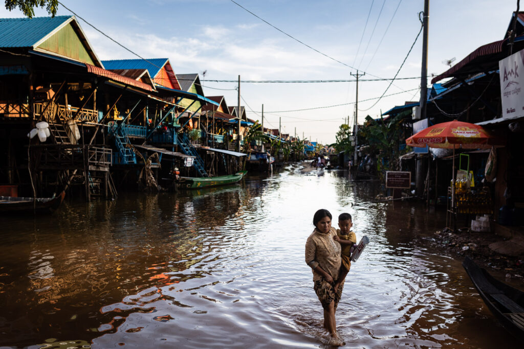 Village on Stilts is flooded on 10 November 2022