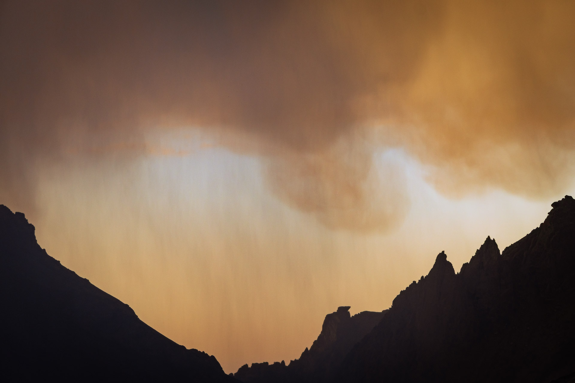 Rain and sunset in Kyrgyzstan Rain and sunset in Kyrgyzstan
