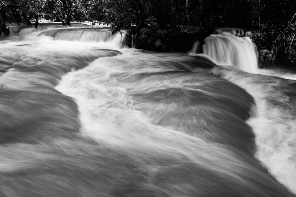 The Turquoise... Brown... Grey Kuang Si Waterfall