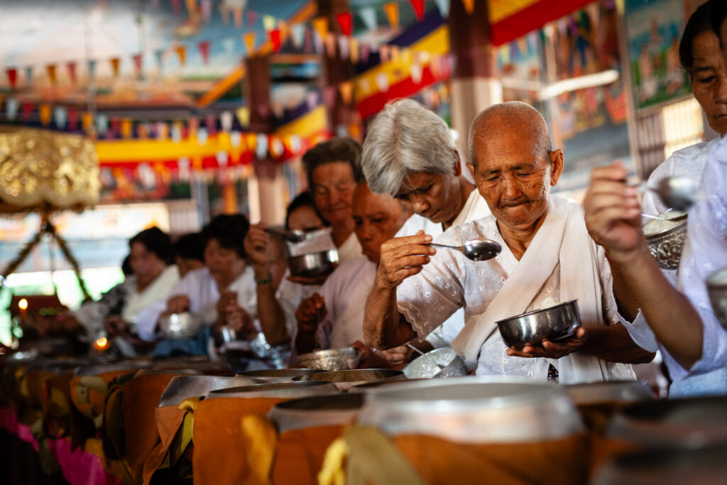 50mm lens used to compress the scene and add density, captured during a photo workshop in Cambodia