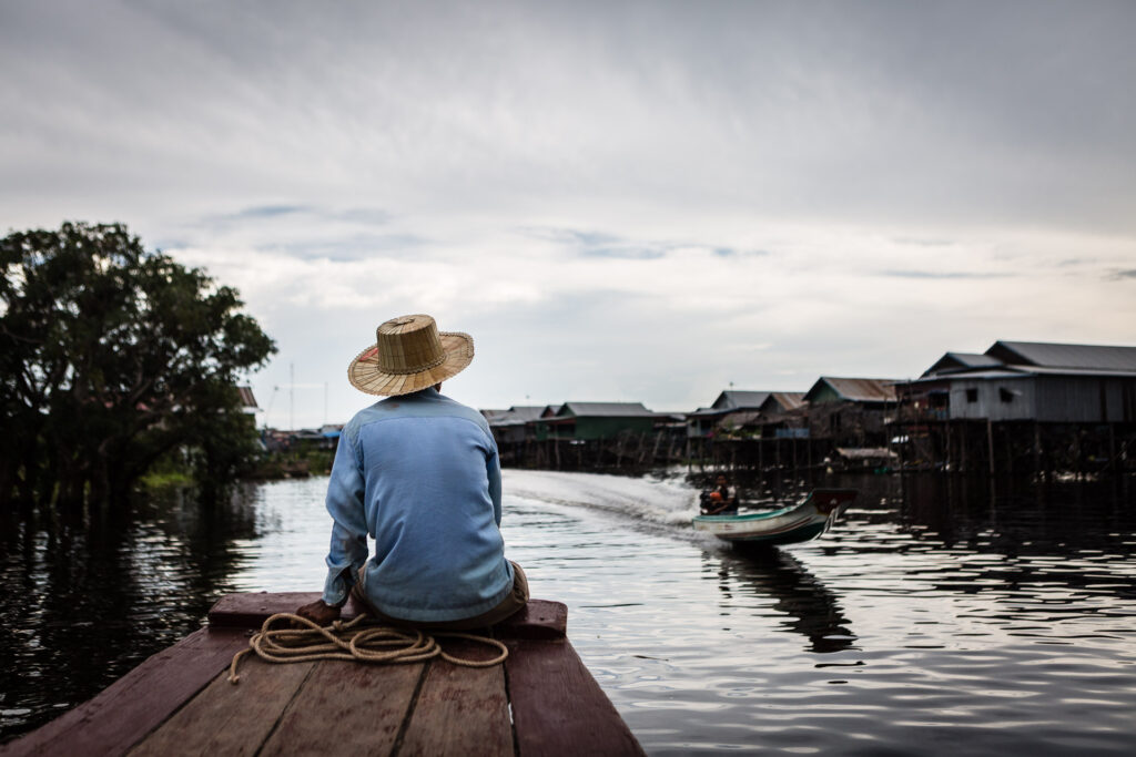 Onboard onto the Tonle Sap Lake