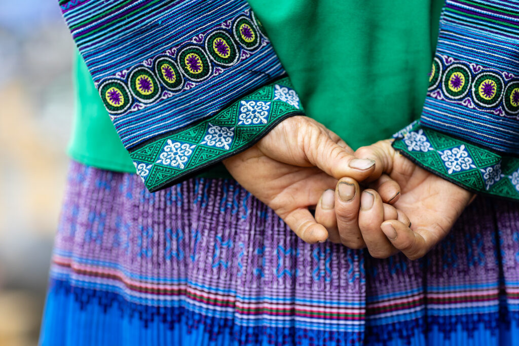 Hand of a hmong Lady